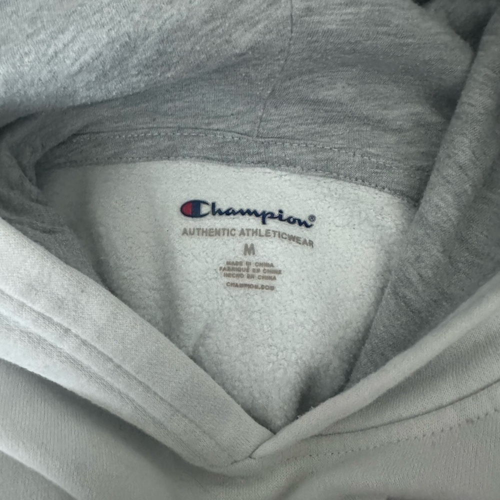 Champion Light Gray Athletic Hoodie